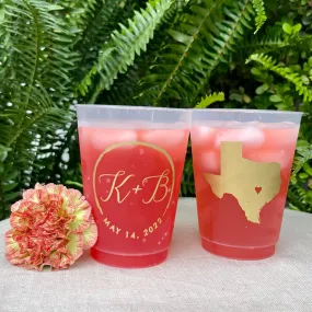 Personalized Texas Shatterproof Cups