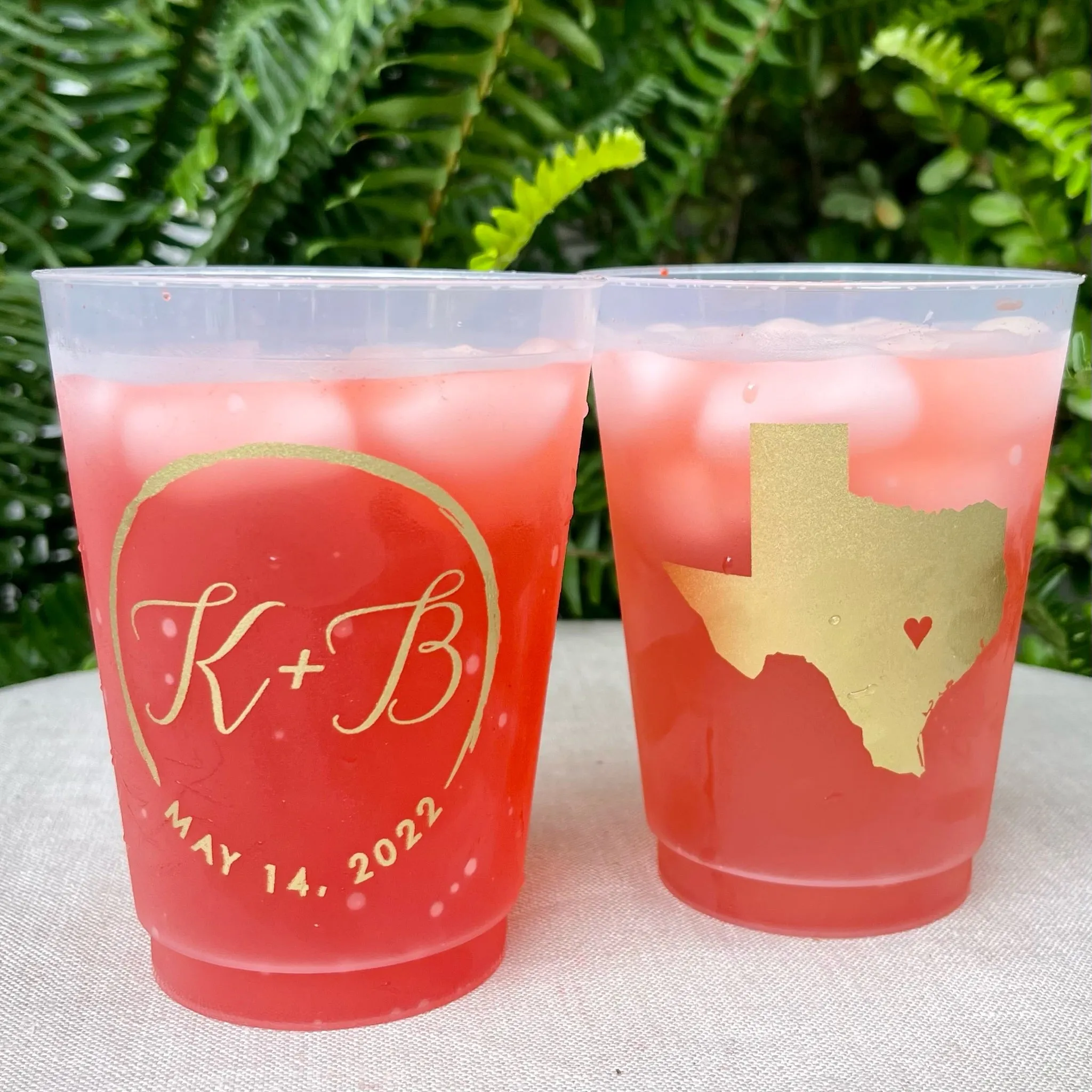 Personalized Texas Shatterproof Cups