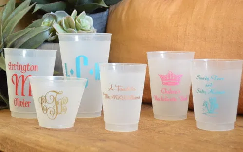 Personalized Wedding Cocktail Shatterproof Party Cups