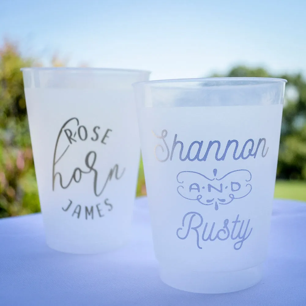 Personalized Wedding Cocktail Shatterproof Party Cups