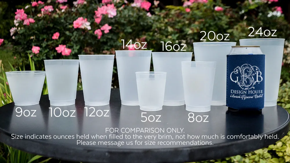 Personalized Wedding Cocktail Shatterproof Party Cups