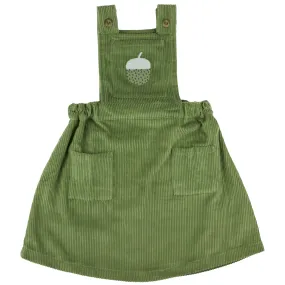 Pigeon organics - Green cord pinafore dress