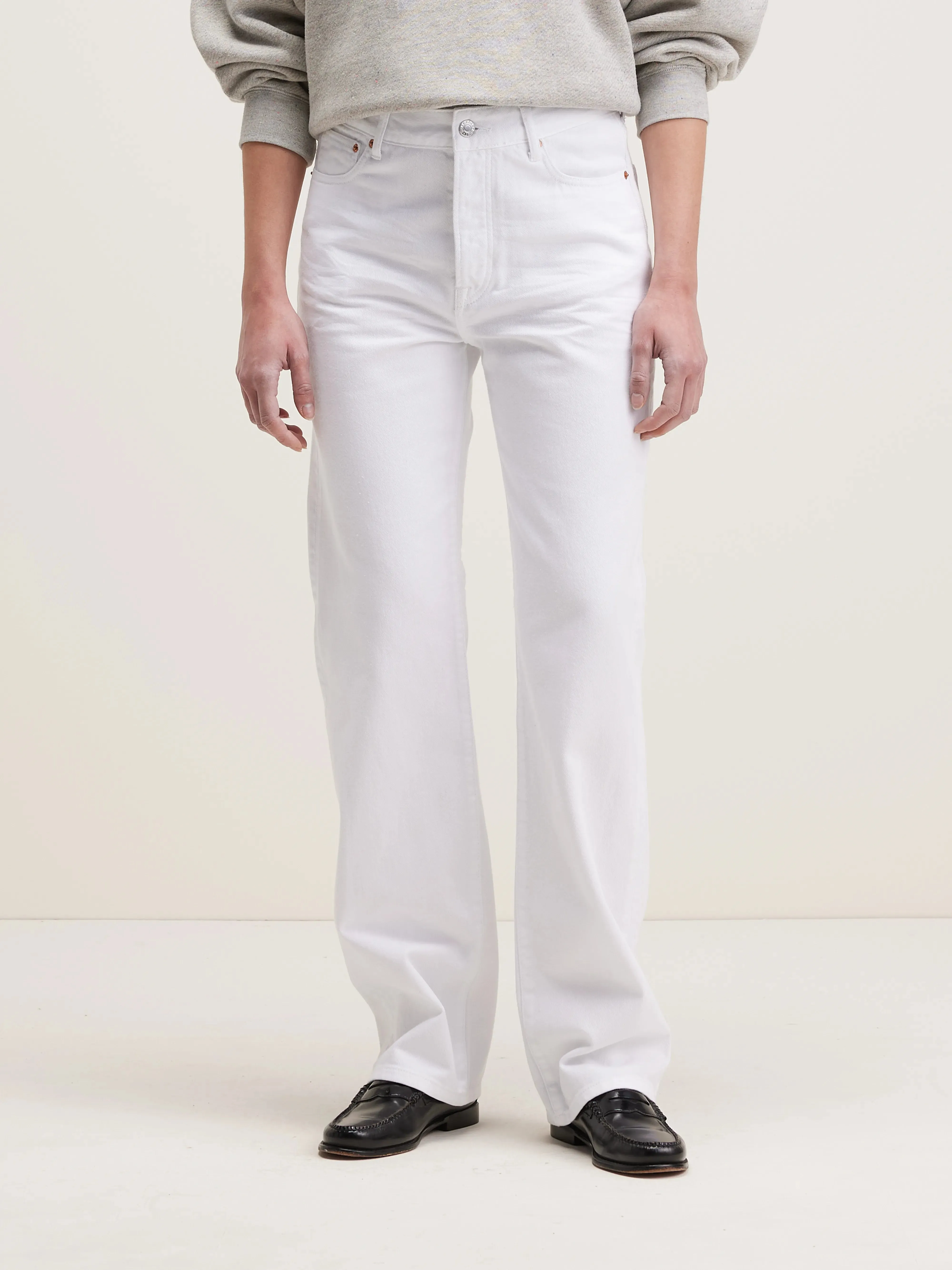 Pony long straight jeans (242 / W / WHITE)