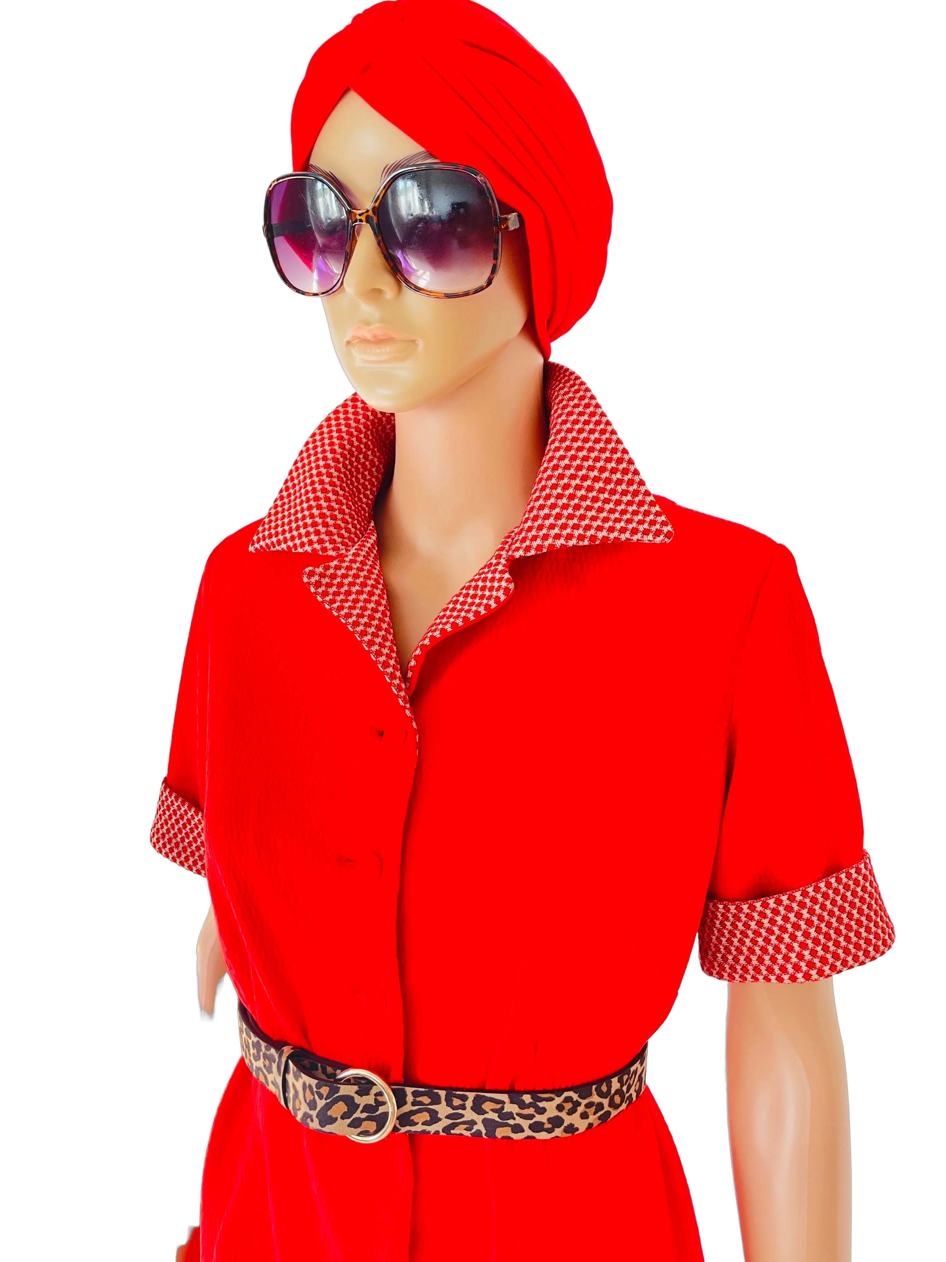 RENT Vintage 1960's Mod Red Dress