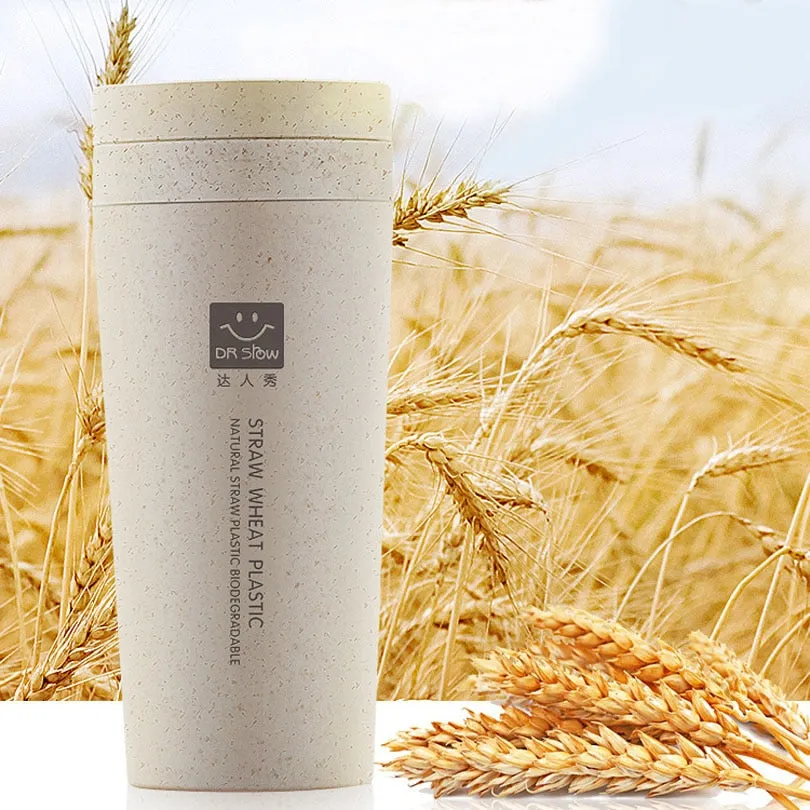 Reusable Wheat Fibre Double Layer Coffee Cups - Eco-Friendly and Recyclable