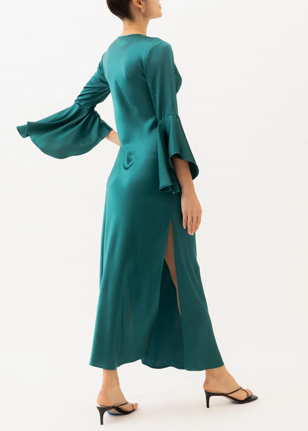 Rita Teal Maxi Dress