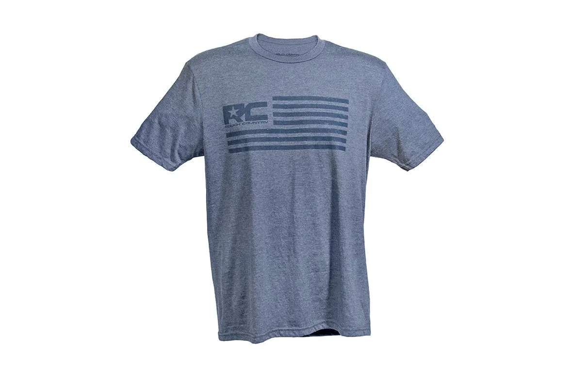 Rough Country T-Shirt - American Flag - Blue - 3XL