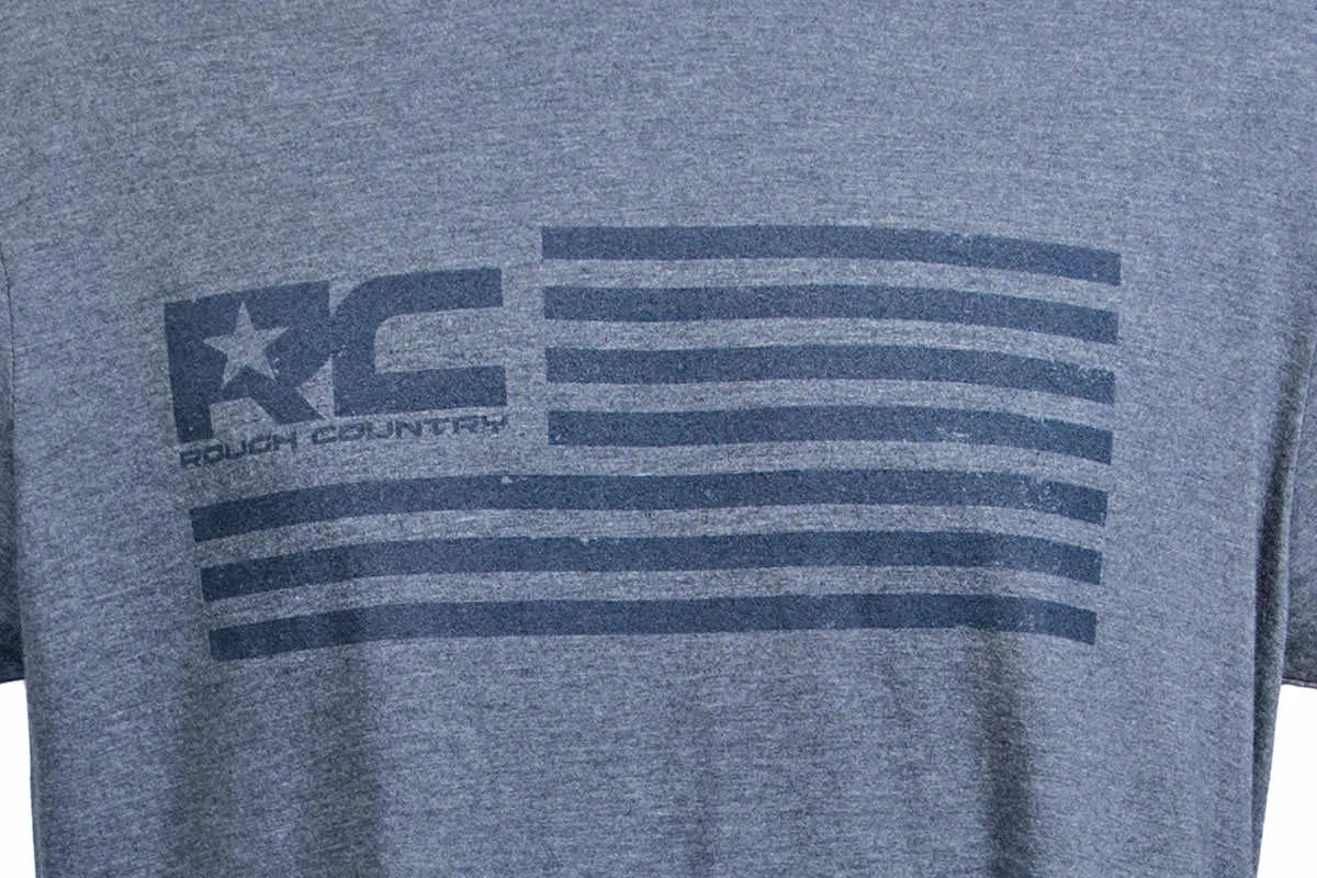 Rough Country T-Shirt - American Flag - Blue - 3XL