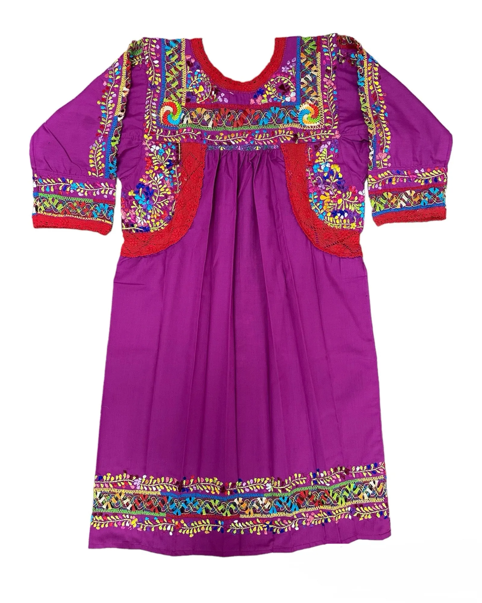 San Antonino Embroidered Deshilado Dress