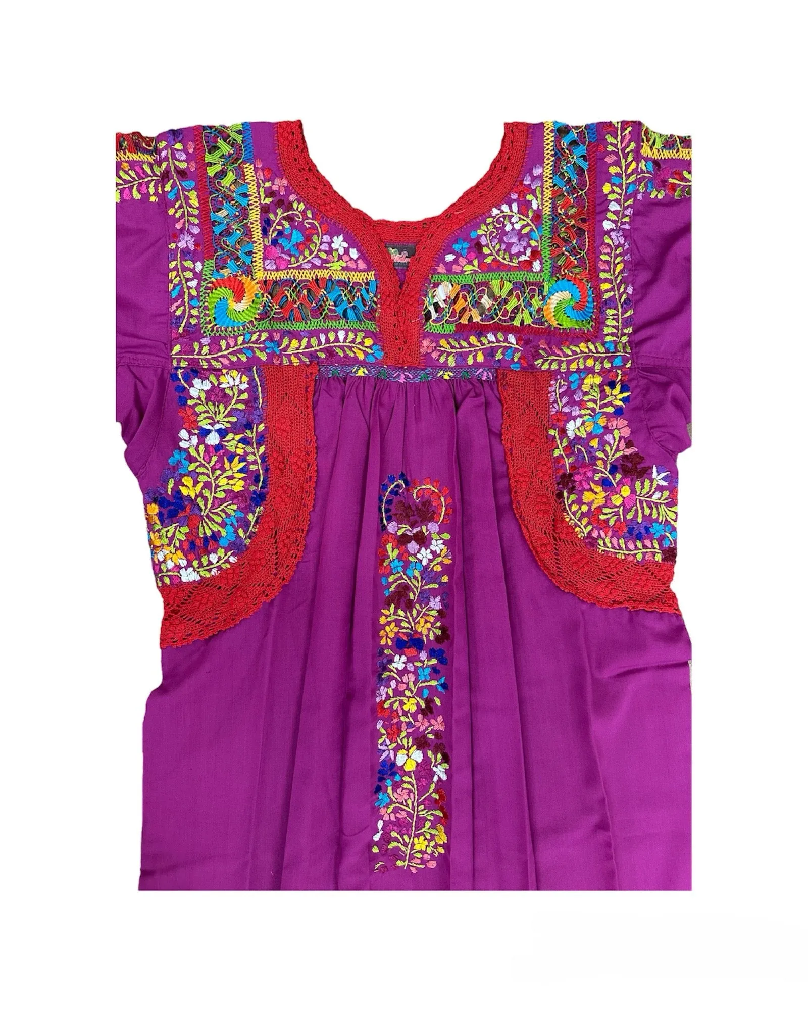 San Antonino Embroidered Deshilado Dress