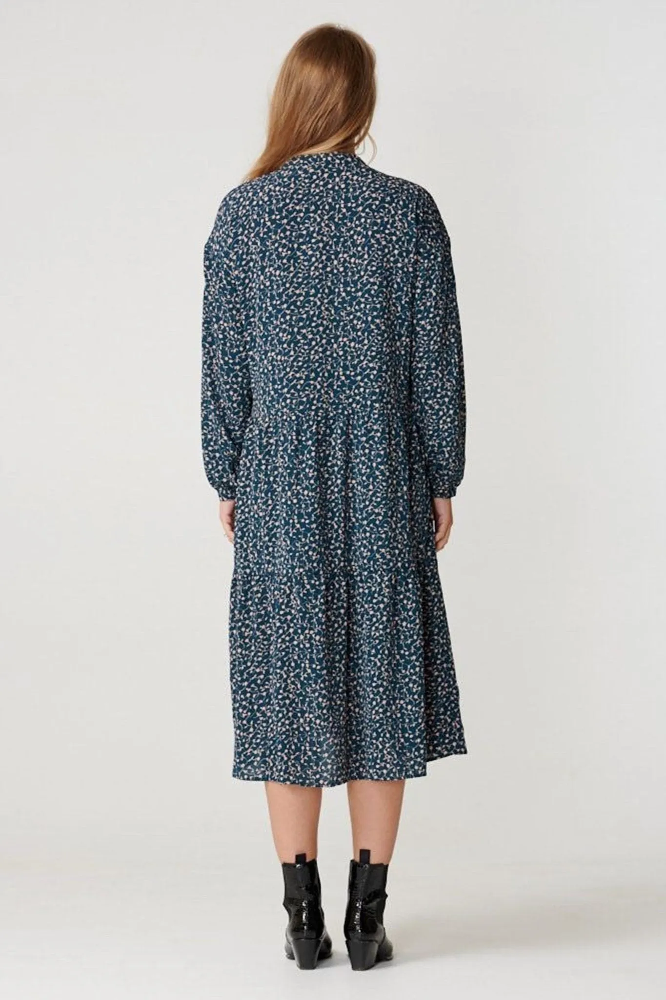 Sara long-sleeved dress - Green