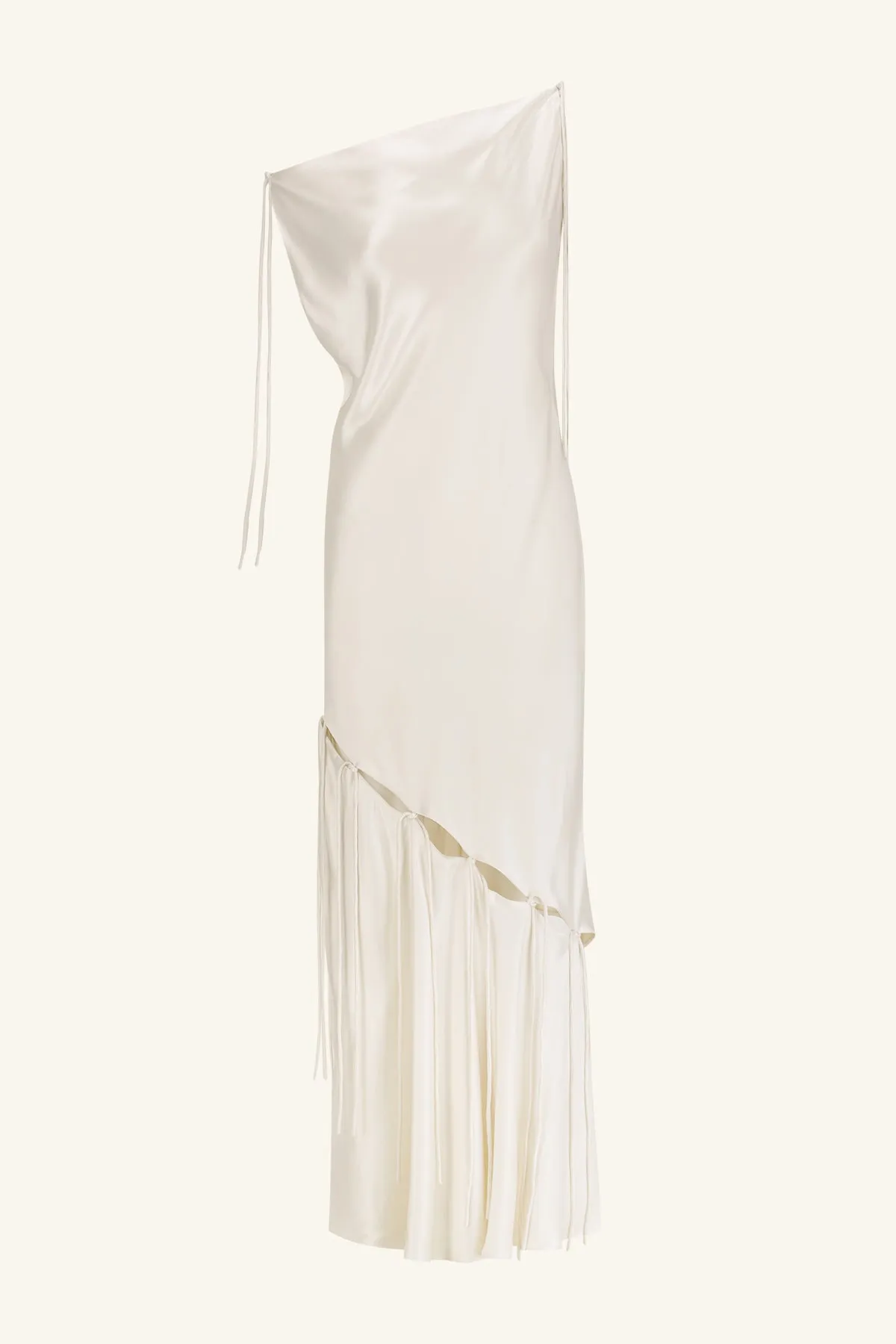 SAVANNA TIE MAXI DRESS - IVORY