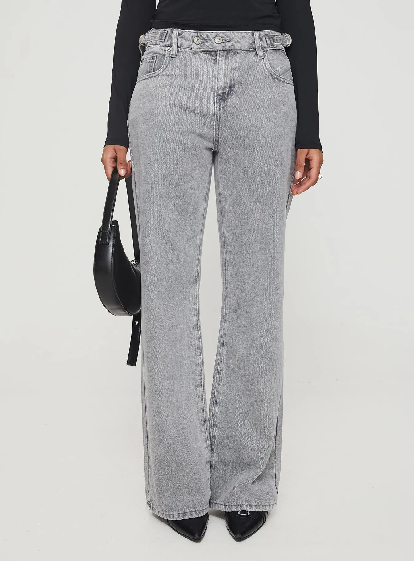 Scheana Low Rise Jeans Steel Grey