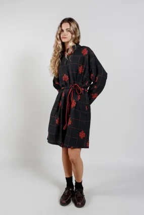 Seba Tencel Dress  Black Eternal Knot Print