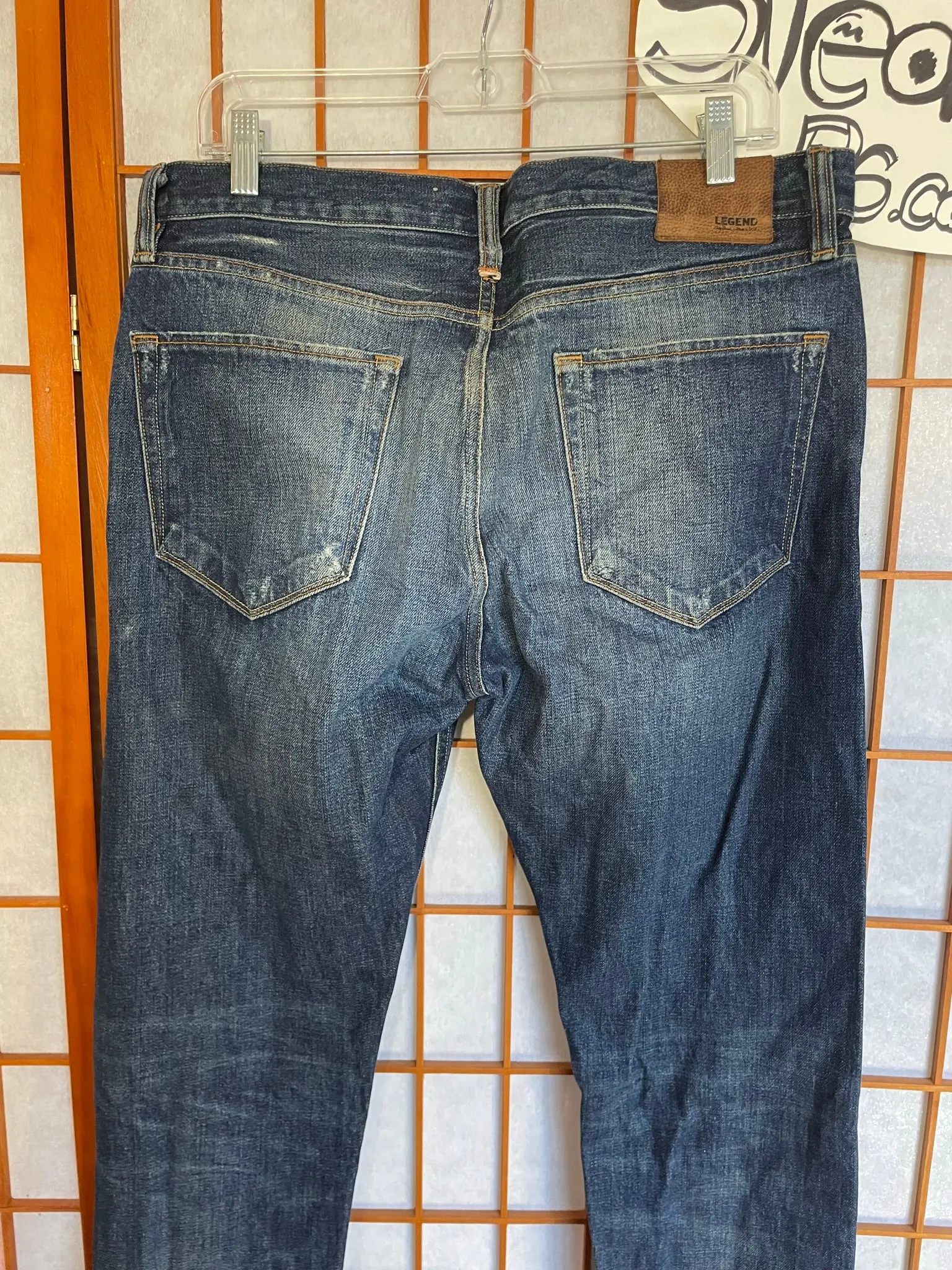 Selvedge jean Men 32 Lucky Brand LEGEND 1 Authentic Skinny Blue USA