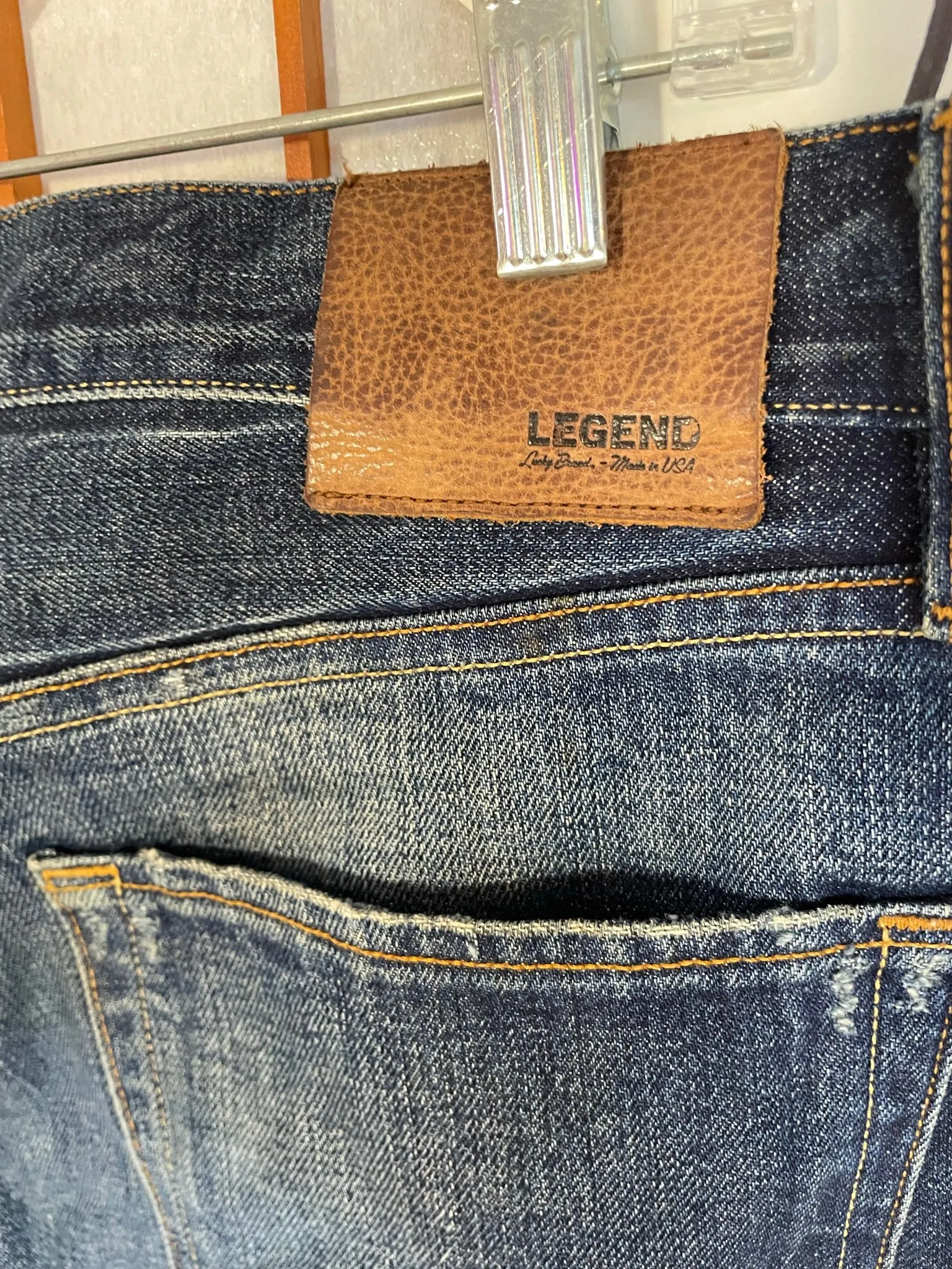 Selvedge jean Men 32 Lucky Brand LEGEND 1 Authentic Skinny Blue USA