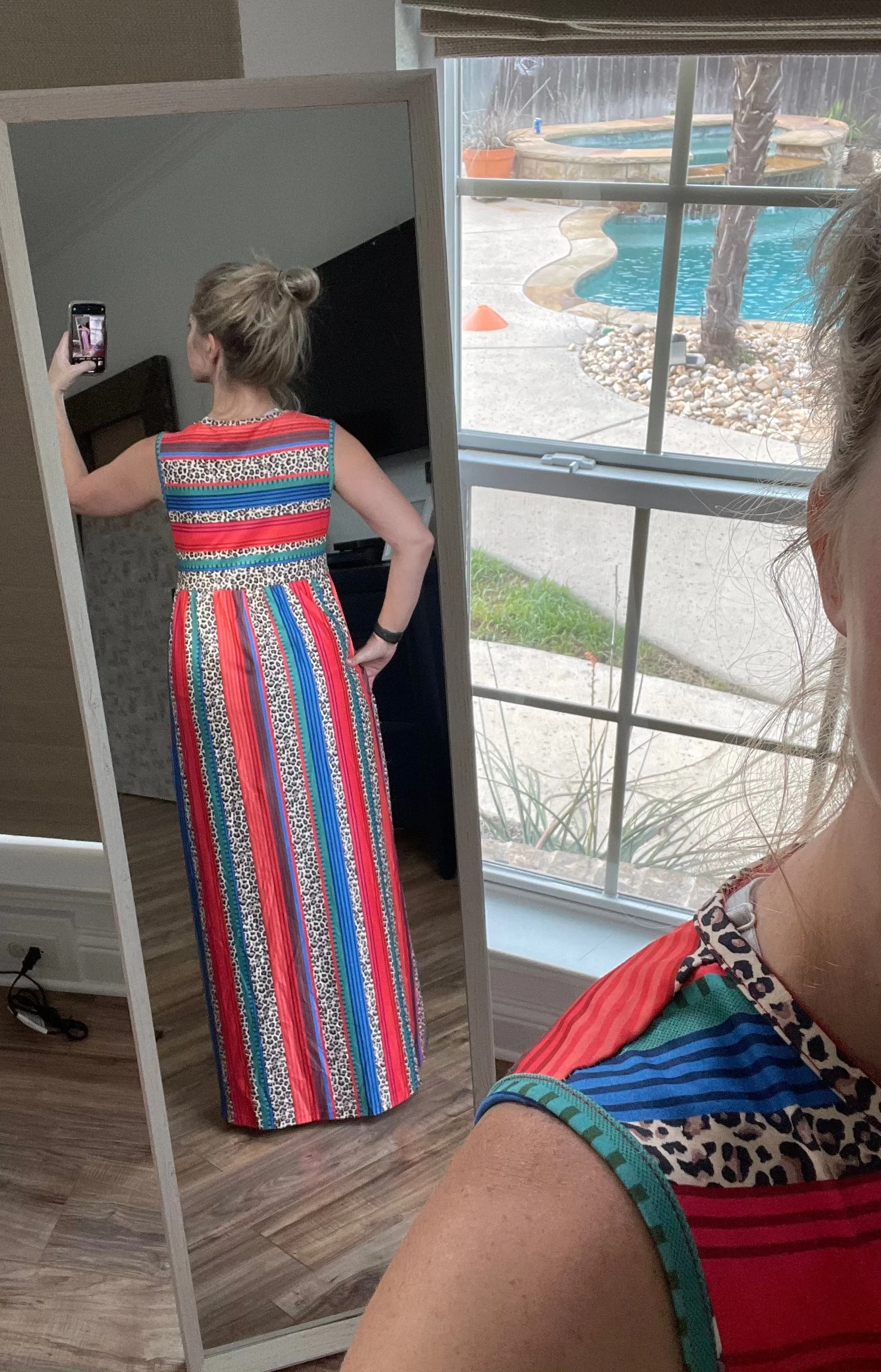 Serape Cheetah Maxi Dress