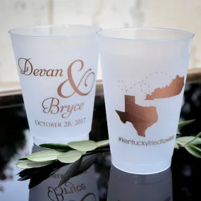 Shatterproof Southern Wedding Cups