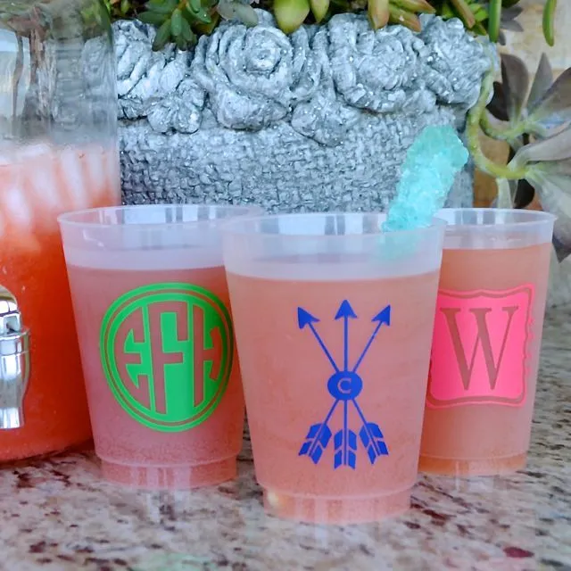 Shatterproof Wedding Cups with Names