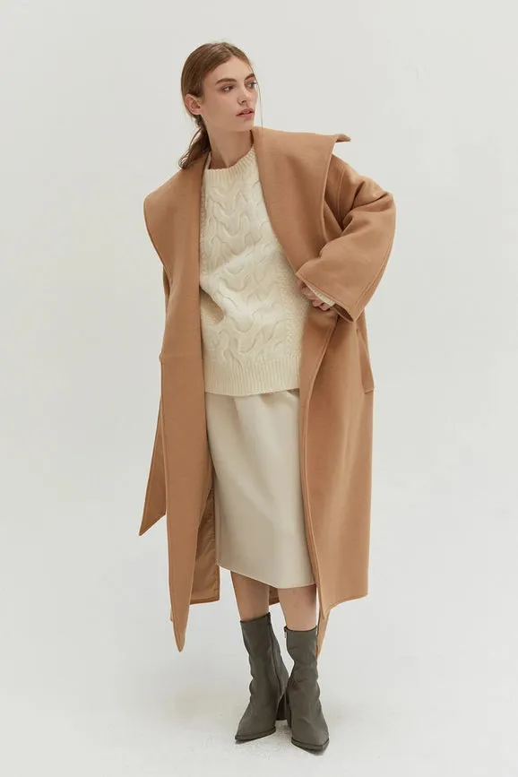 Sheldon Wool Shawl Coat