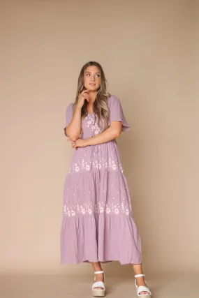 Shira Dress in Purple