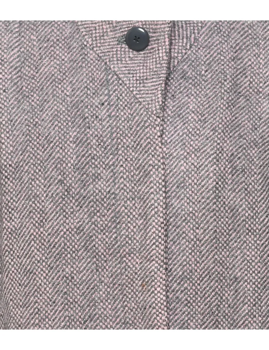 Single Breasted Wool Coat - XL