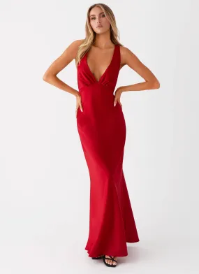 Slyvia Maxi Dress - Red