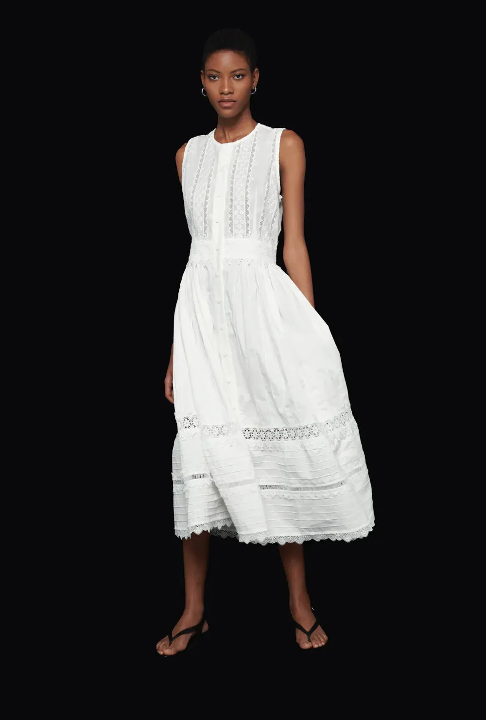 Solaire Maxi Dress in White