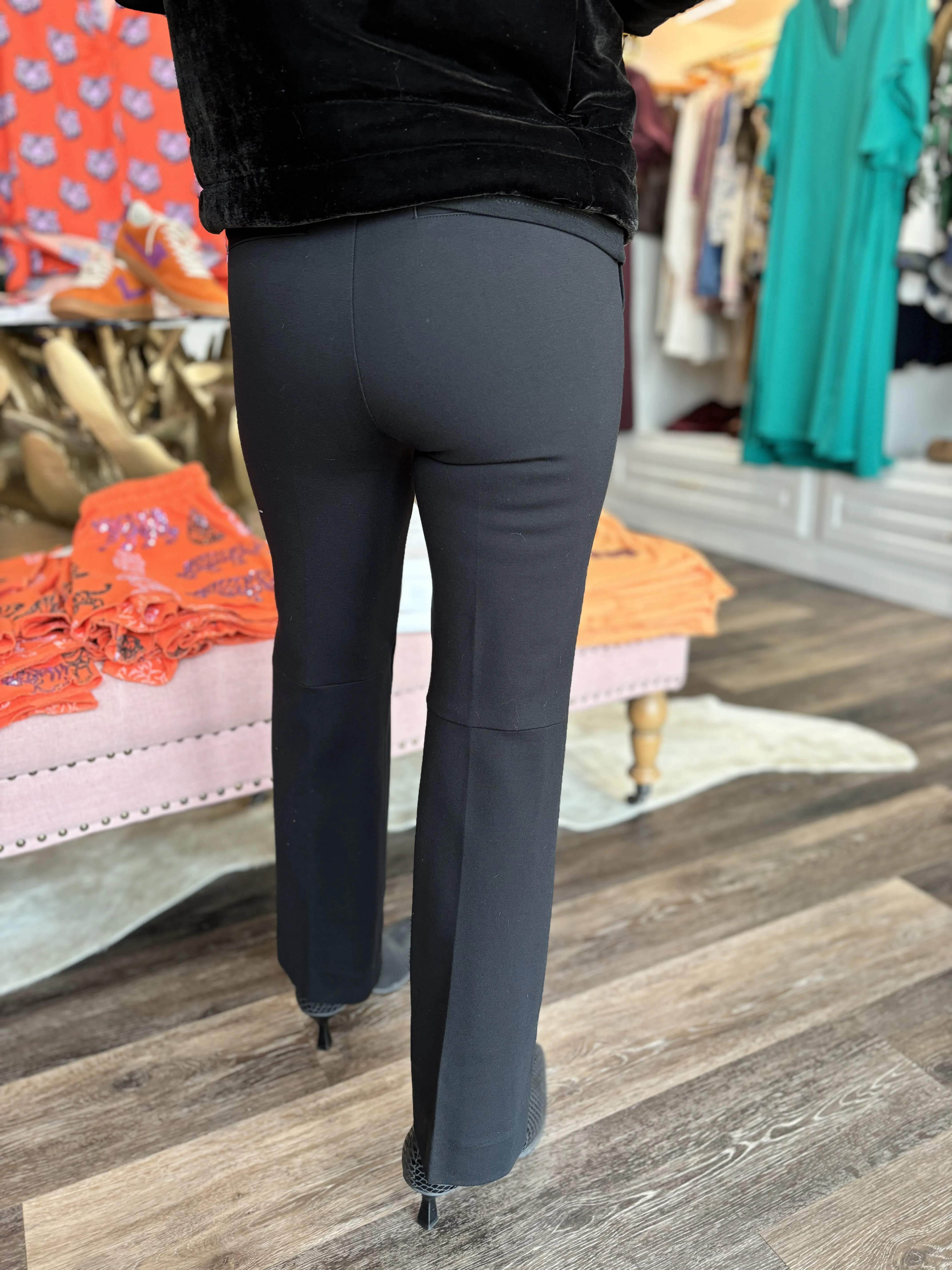 SPANX Smooth Perfect Fit Ponte Kick Flare Pant Black