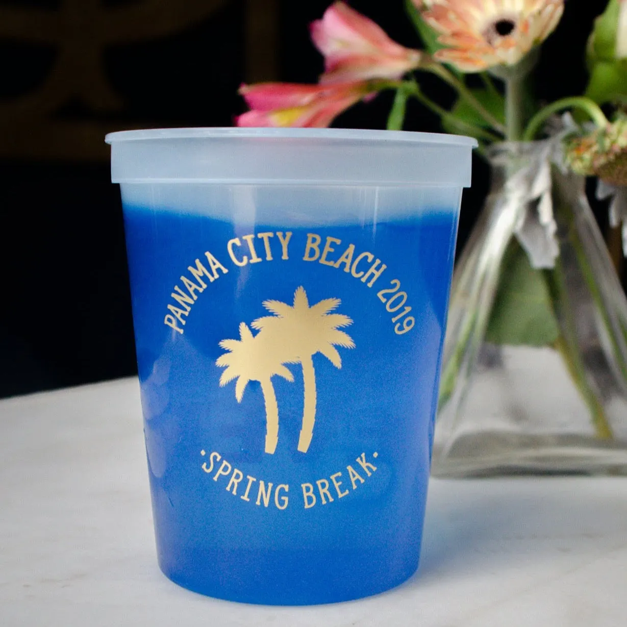 Spring Break Color Changing Stadium Cups