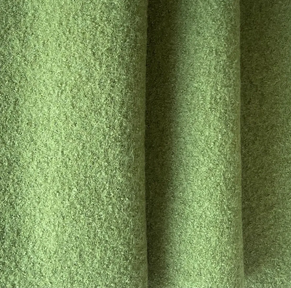 Spring Green 12 oz. Boiled Wool Coating (Made in Germany)