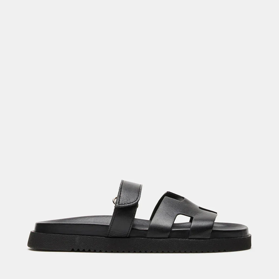 Steve Madden Mayven Sandals | Black Leather