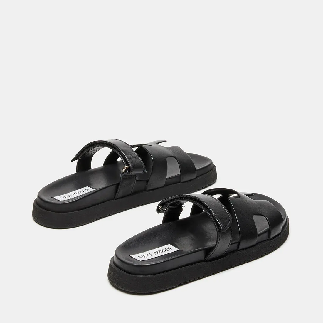 Steve Madden Mayven Sandals | Black Leather