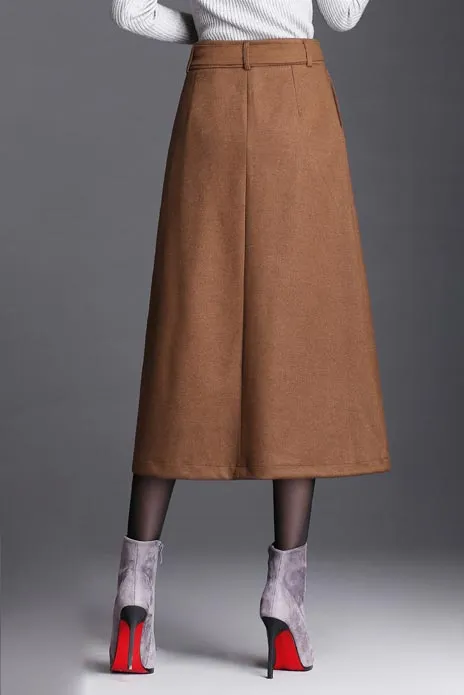 Stylish classic winter commuter a-line skirt S028