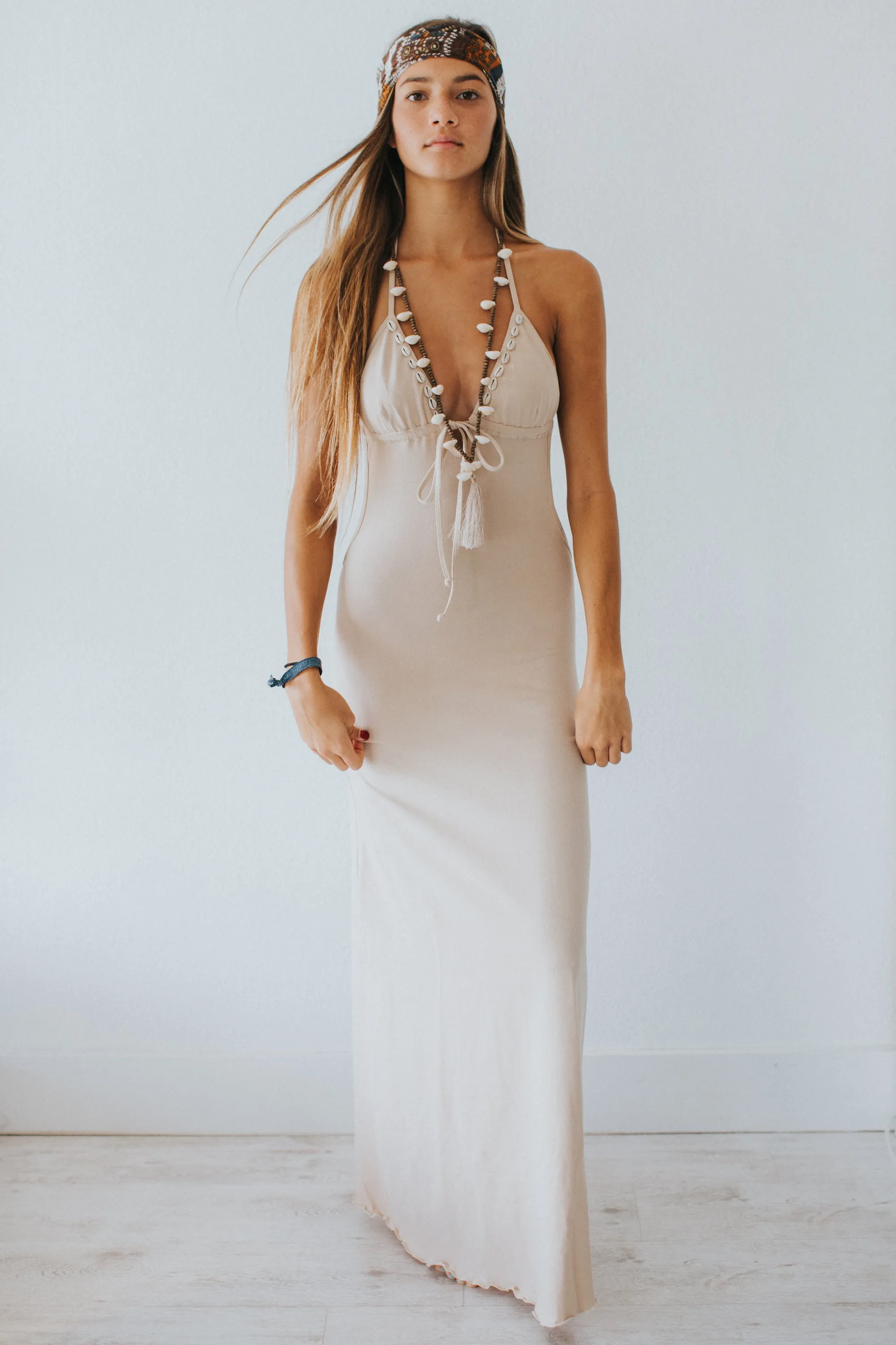 Summer Low Back Maxi Dress