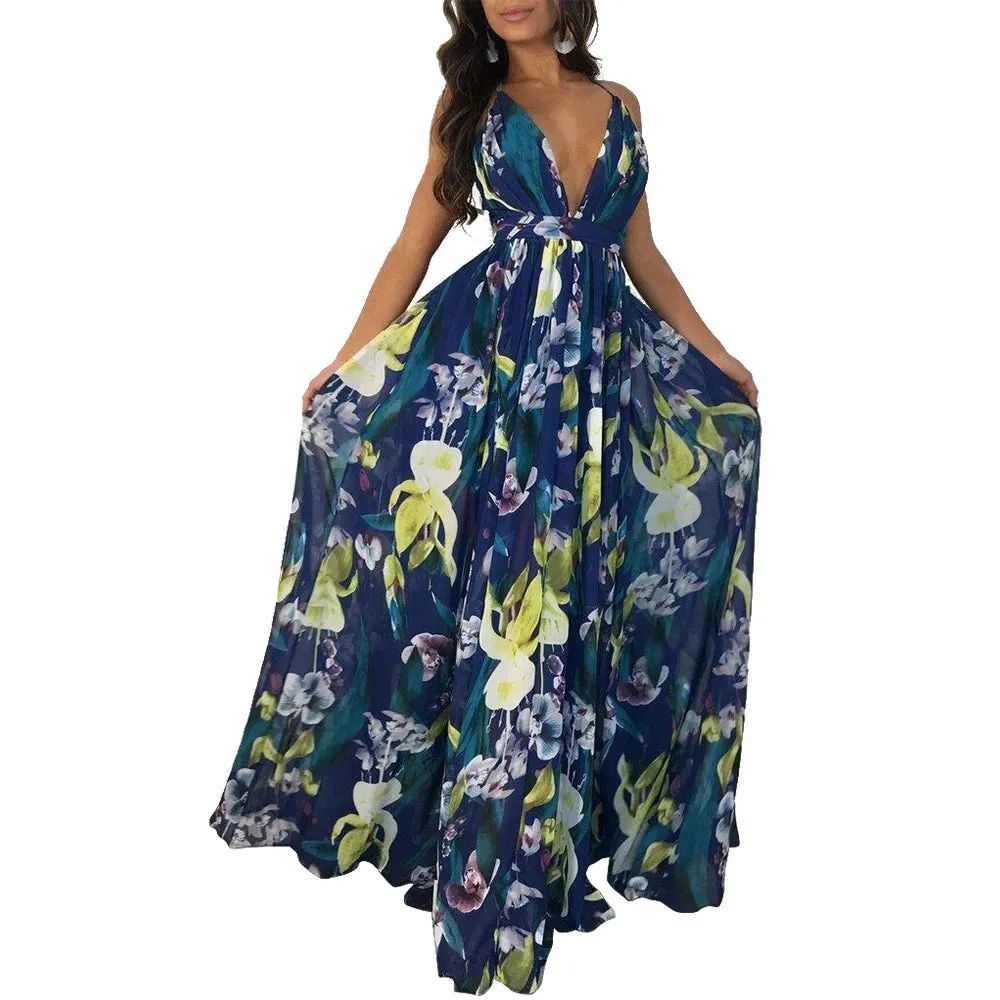 Summer Women’s Long Maxi Dress – Boho Chic & Elegant