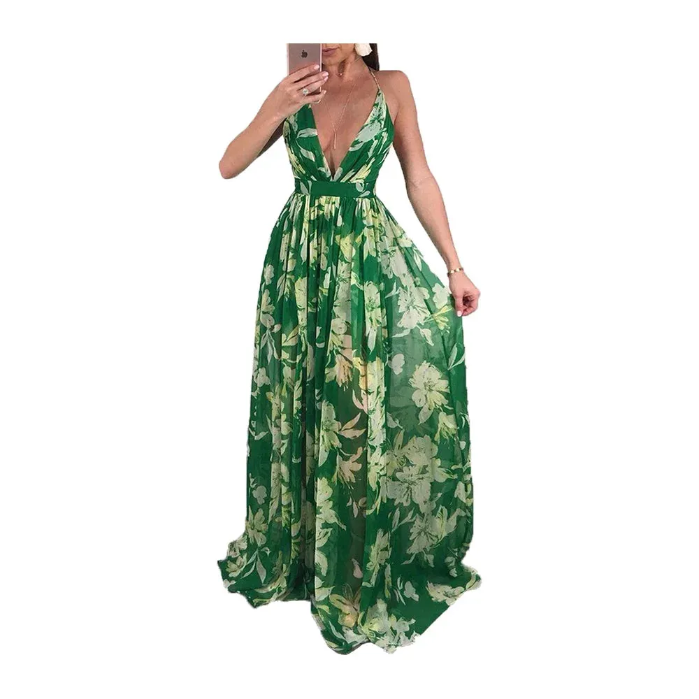 Summer Women’s Long Maxi Dress – Boho Chic & Elegant