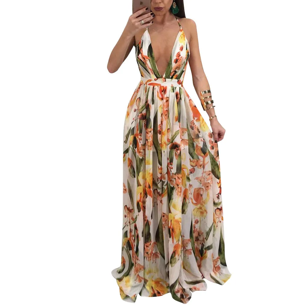 Summer Women’s Long Maxi Dress – Boho Chic & Elegant