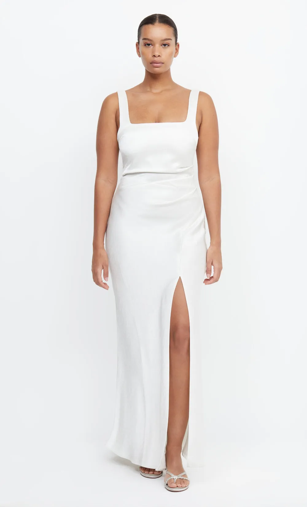 THE DREAMER SQUARE NECK DRESS  - IVORY