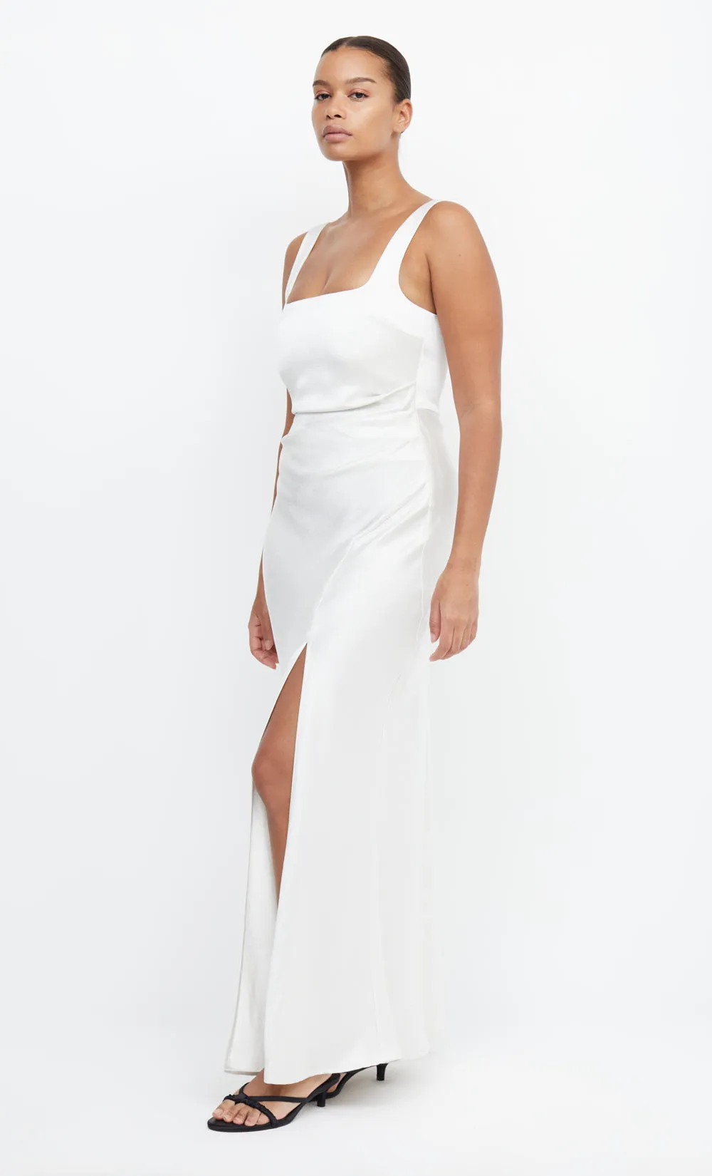 THE DREAMER SQUARE NECK DRESS  - IVORY