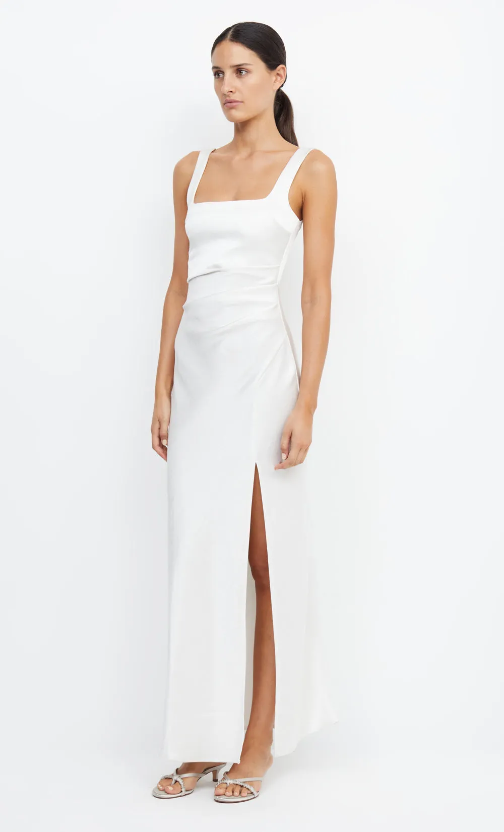 THE DREAMER SQUARE NECK DRESS  - IVORY