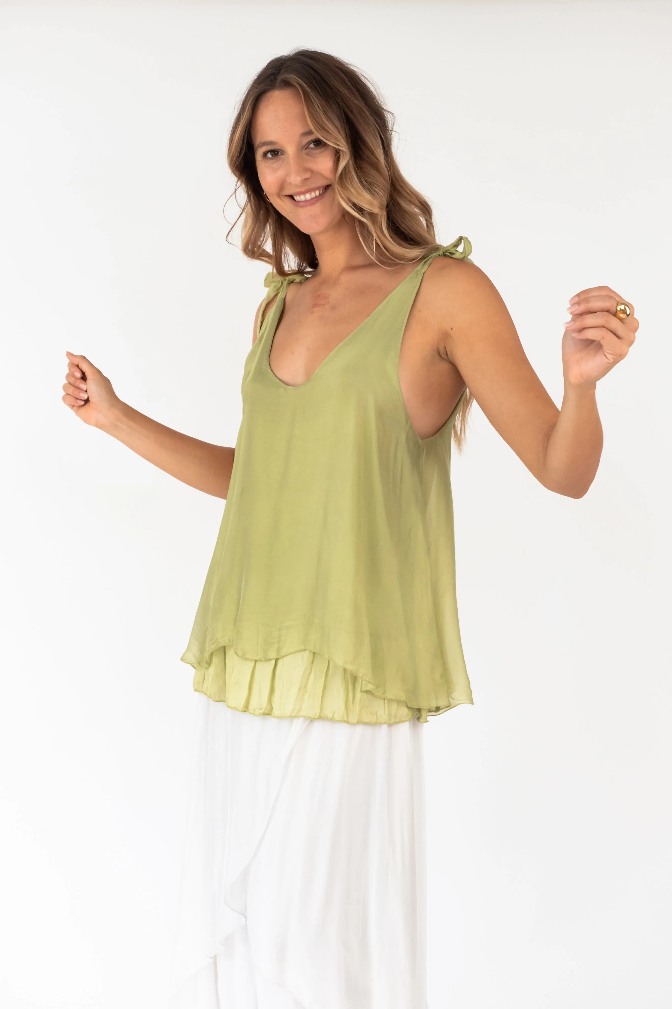 The KAUI Silk Tank Top