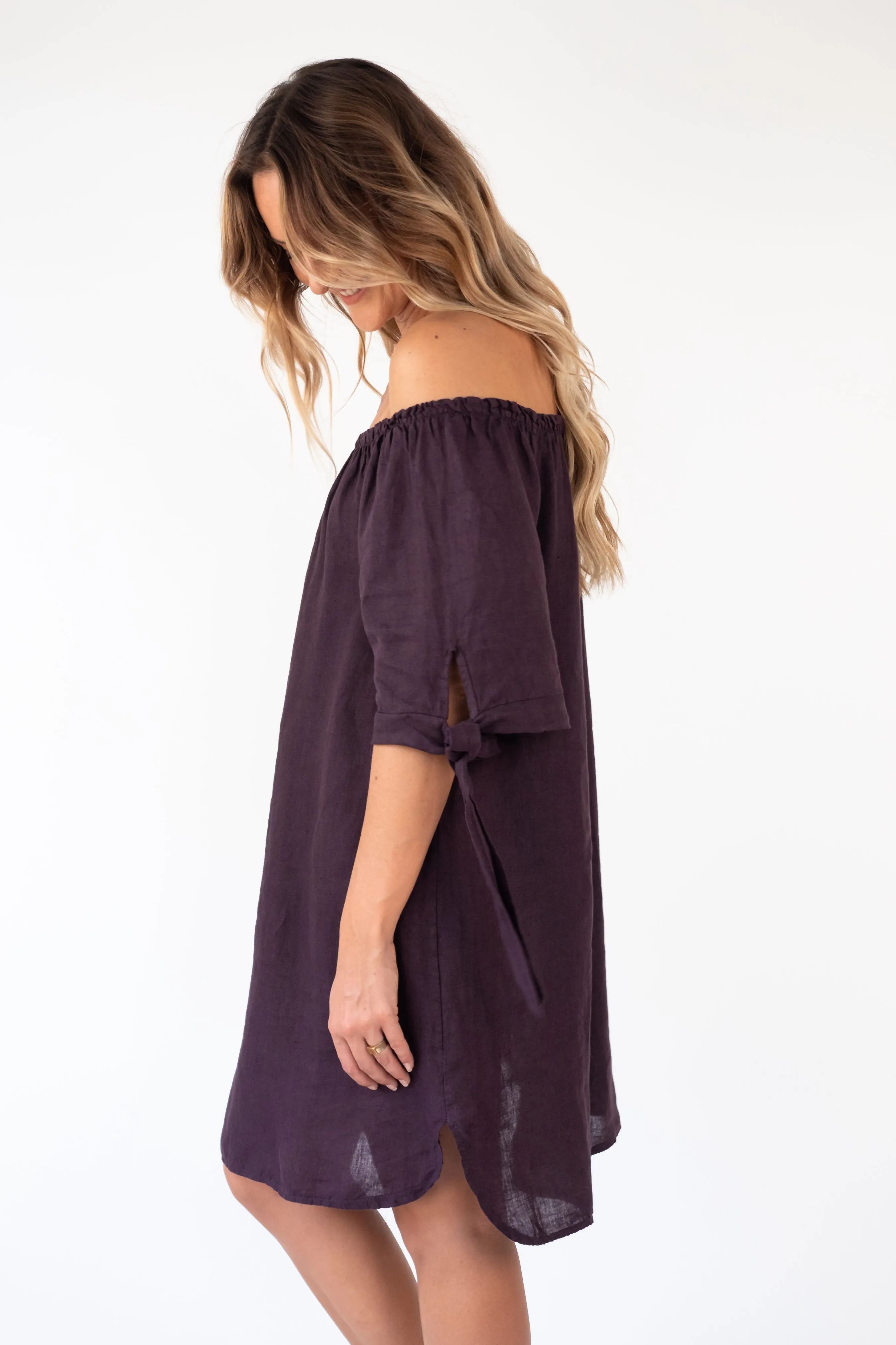 the MANAWA linen short dress