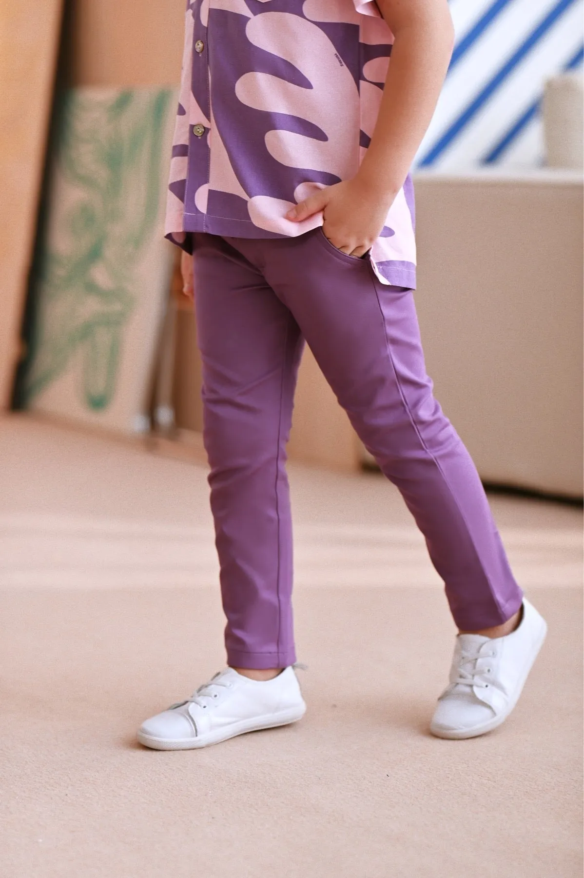 The Perfect Slim Fit Pants - Purple