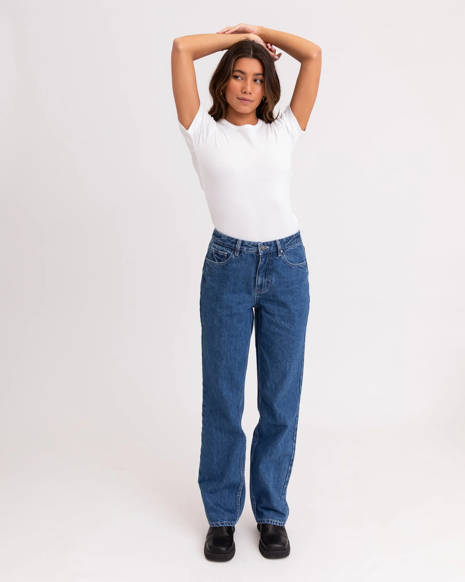 TILTIL Mette Straight Blue Jeans