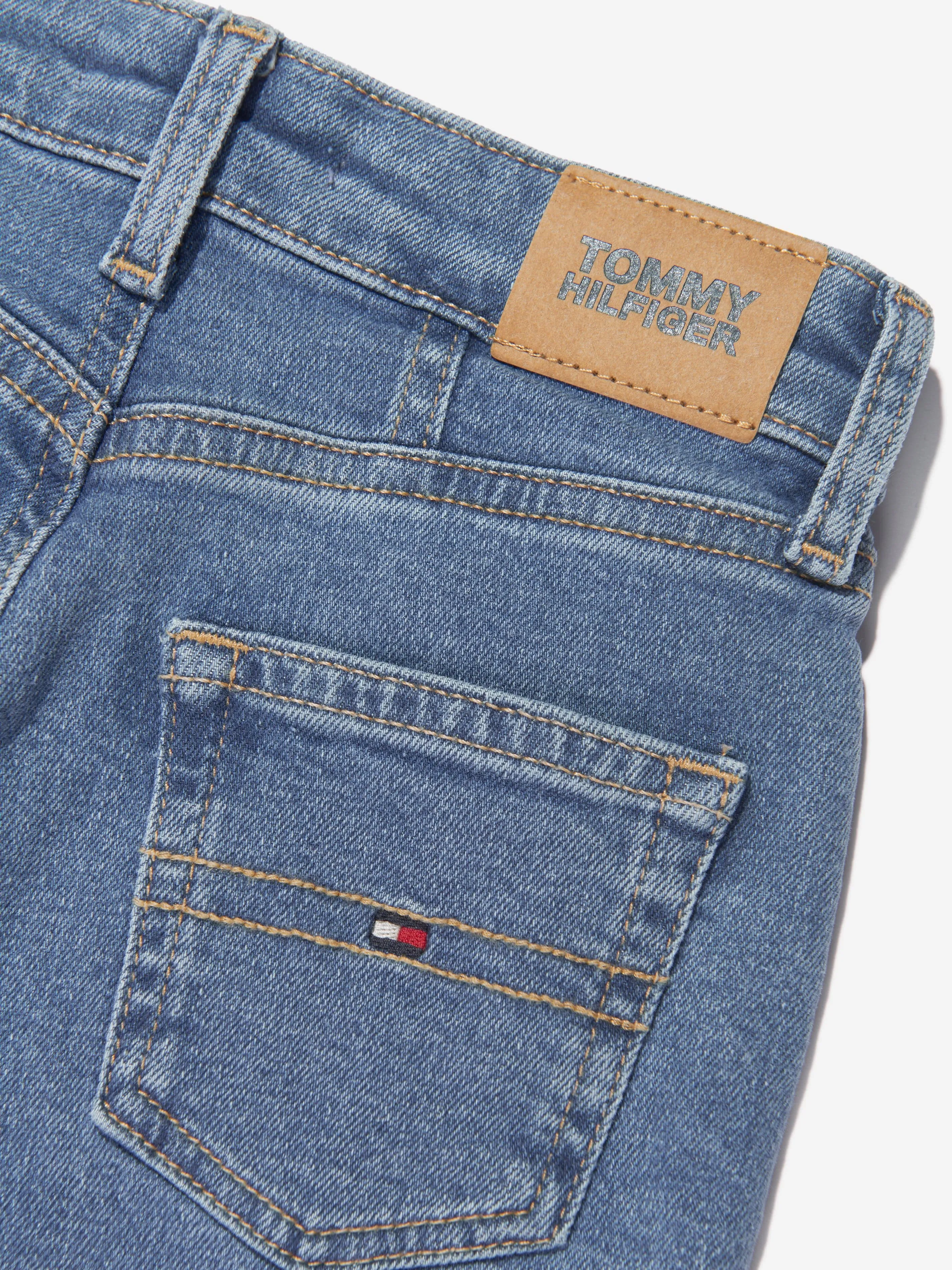 Tommy Hilfiger Girls Tapered Jeans in Blue