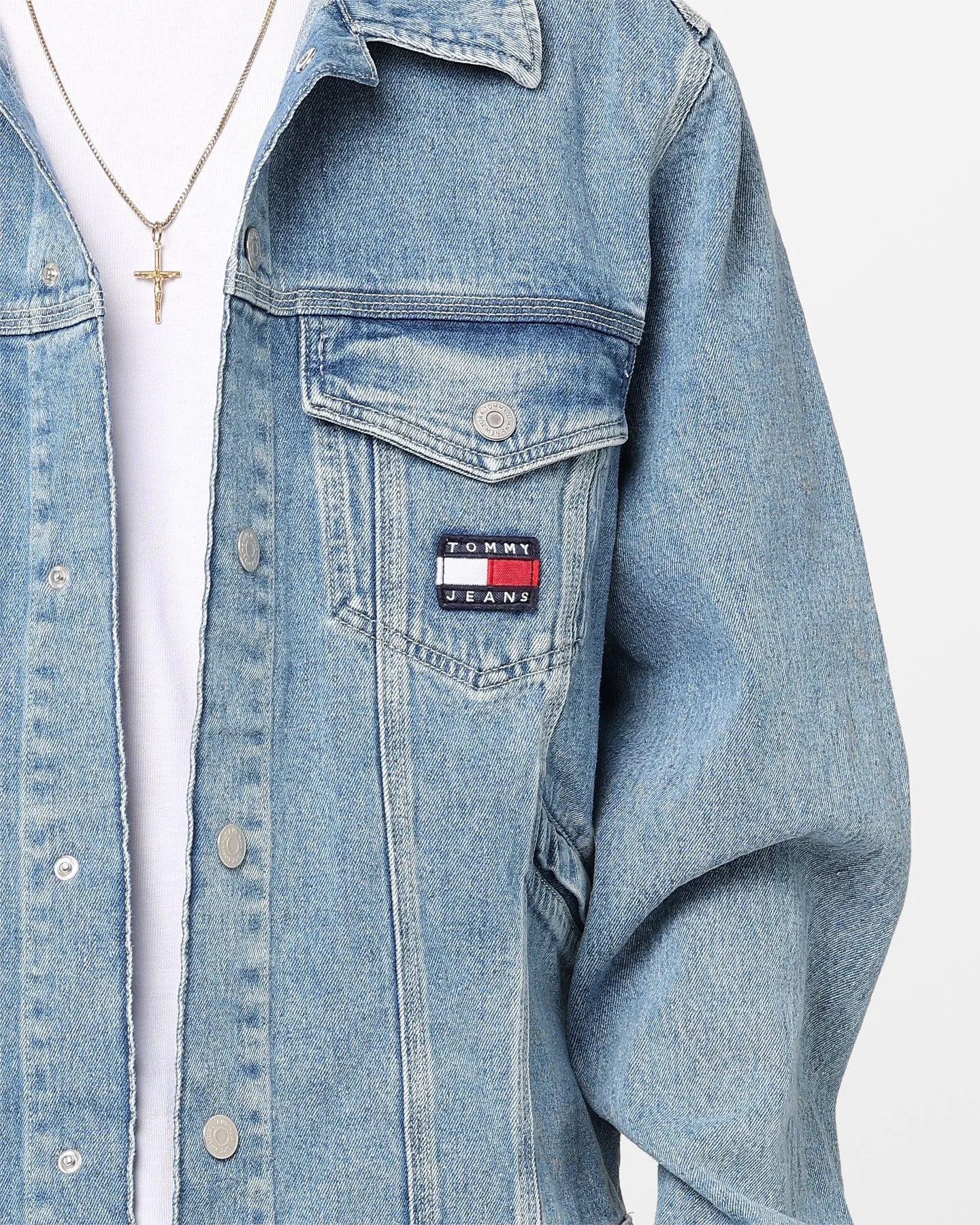 Tommy Jeans Archive Oversized Jacket Denim Light