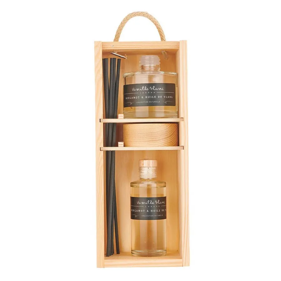 Vanilla Blanc Reed Diffuser Gift Set Bergamot