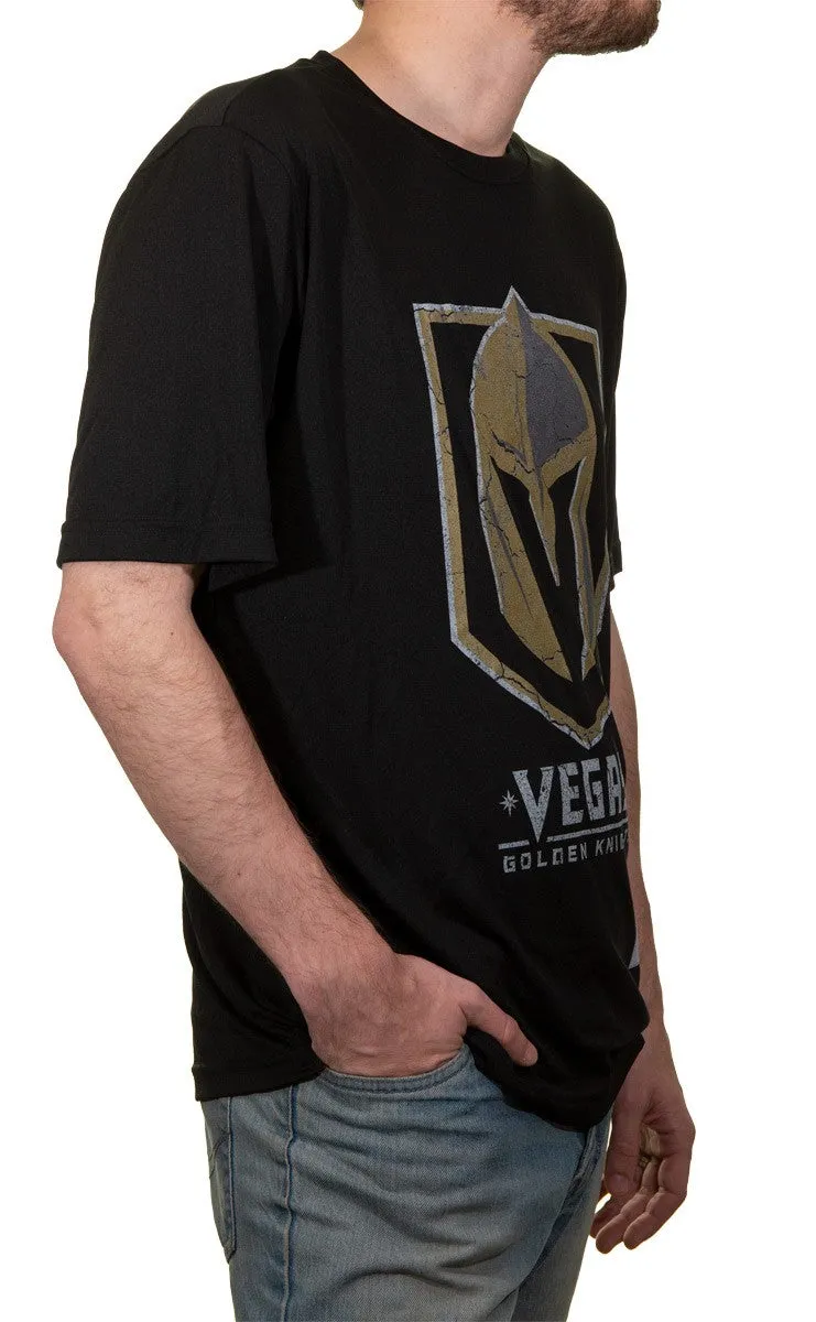 Vegas Golden Knights Short Sleeve Rashguard - Distressed Logo