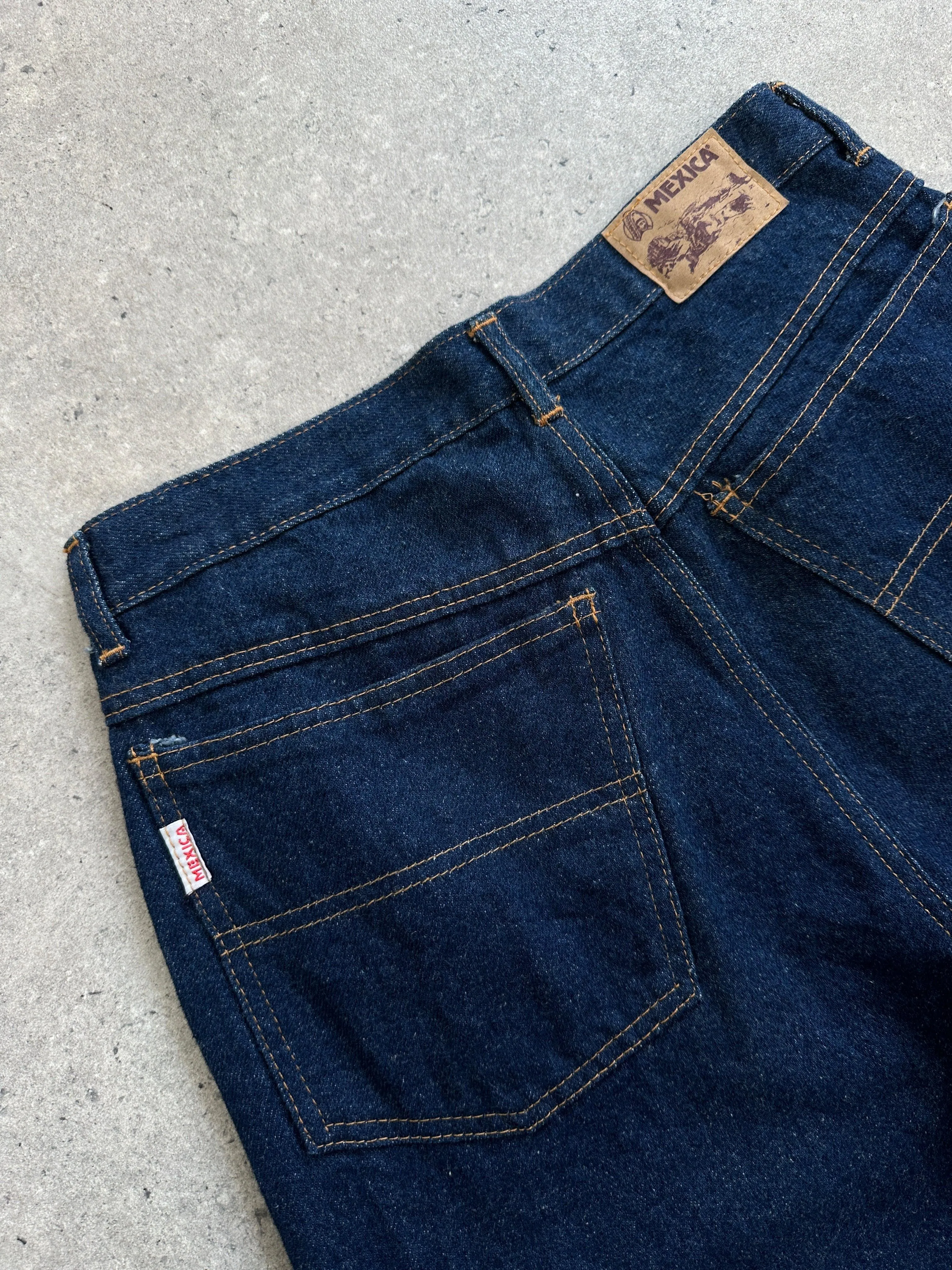 Vintage High Waisted Straight Leg Denim Jeans - W26